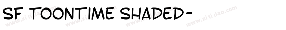 SF Toontime Shaded字体转换
